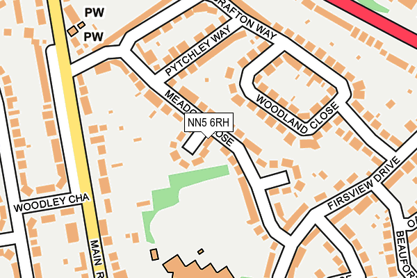 NN5 6RH map - OS OpenMap – Local (Ordnance Survey)