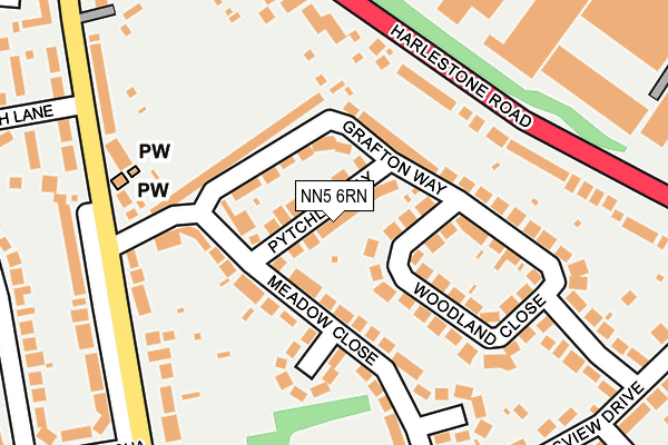 NN5 6RN map - OS OpenMap – Local (Ordnance Survey)