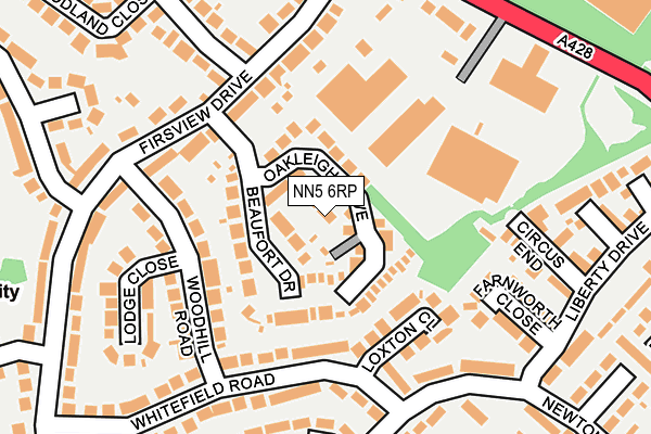 NN5 6RP map - OS OpenMap – Local (Ordnance Survey)