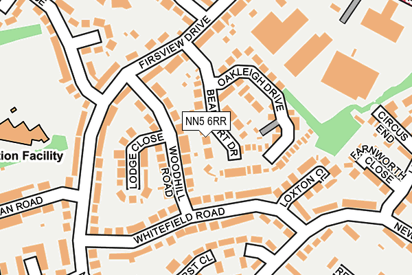 NN5 6RR map - OS OpenMap – Local (Ordnance Survey)