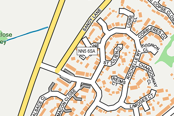 NN5 6SA map - OS OpenMap – Local (Ordnance Survey)