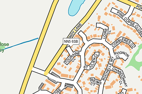 NN5 6SB map - OS OpenMap – Local (Ordnance Survey)