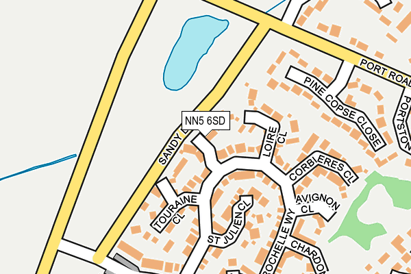 NN5 6SD map - OS OpenMap – Local (Ordnance Survey)