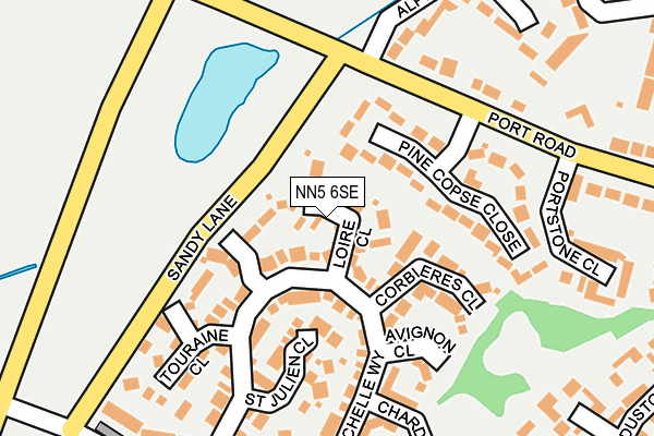 NN5 6SE map - OS OpenMap – Local (Ordnance Survey)