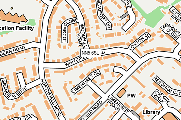 NN5 6SL map - OS OpenMap – Local (Ordnance Survey)