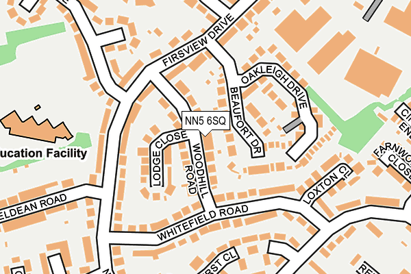 NN5 6SQ map - OS OpenMap – Local (Ordnance Survey)