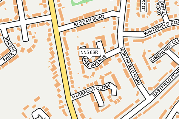 NN5 6SR map - OS OpenMap – Local (Ordnance Survey)