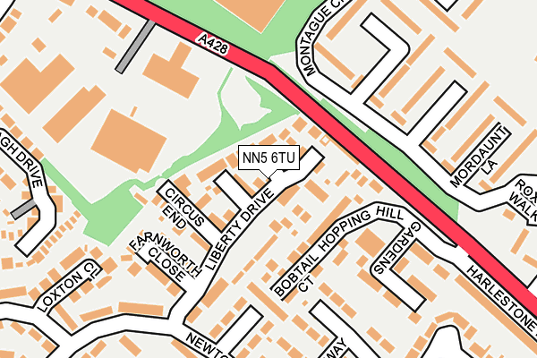 NN5 6TU map - OS OpenMap – Local (Ordnance Survey)