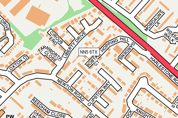 NN5 6TX map - OS OpenMap – Local (Ordnance Survey)