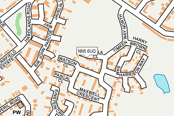 NN5 6UQ map - OS OpenMap – Local (Ordnance Survey)