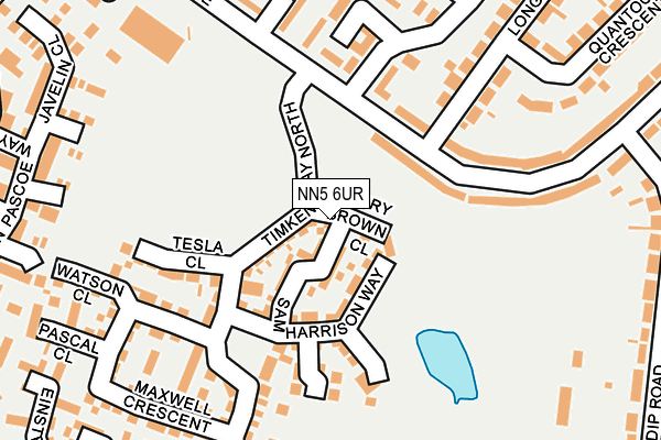 NN5 6UR map - OS OpenMap – Local (Ordnance Survey)