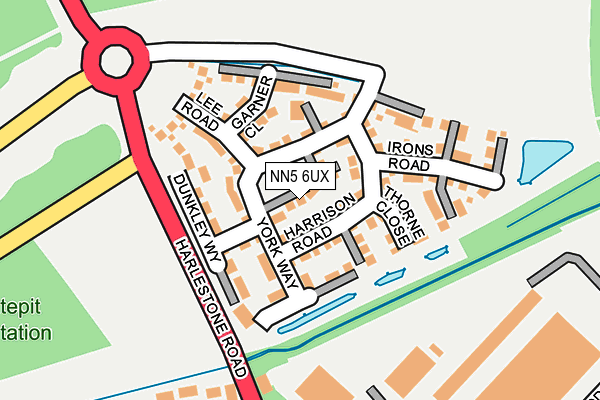 NN5 6UX map - OS OpenMap – Local (Ordnance Survey)