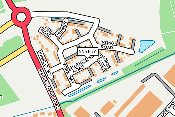 NN5 6UY map - OS OpenMap – Local (Ordnance Survey)