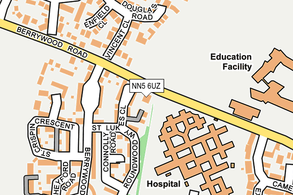 NN5 6UZ map - OS OpenMap – Local (Ordnance Survey)