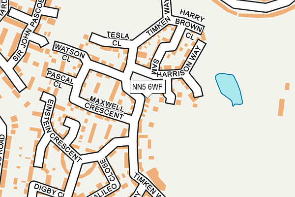 NN5 6WF map - OS OpenMap – Local (Ordnance Survey)