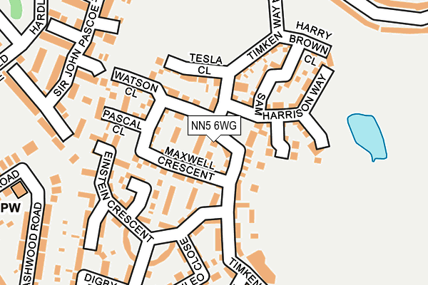 NN5 6WG map - OS OpenMap – Local (Ordnance Survey)