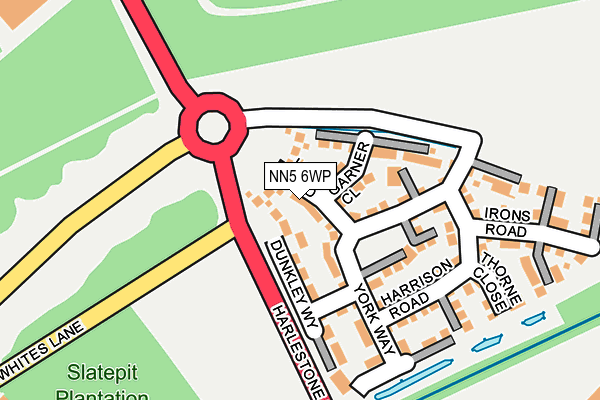 NN5 6WP map - OS OpenMap – Local (Ordnance Survey)