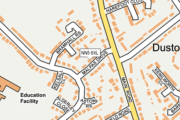 NN5 6XL map - OS OpenMap – Local (Ordnance Survey)