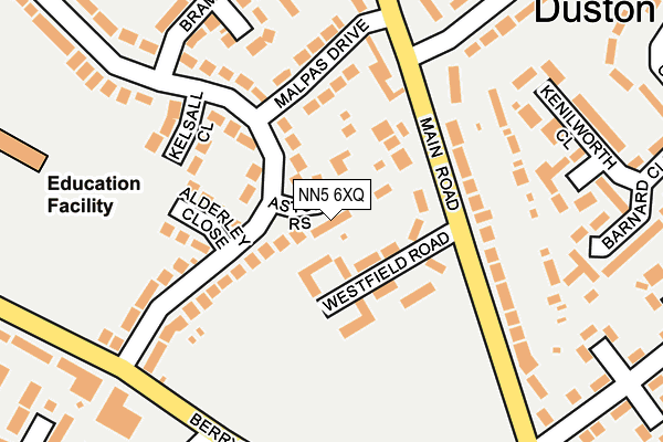 NN5 6XQ map - OS OpenMap – Local (Ordnance Survey)