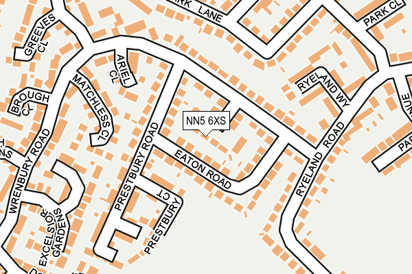 NN5 6XS map - OS OpenMap – Local (Ordnance Survey)