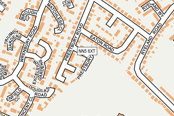 NN5 6XT map - OS OpenMap – Local (Ordnance Survey)