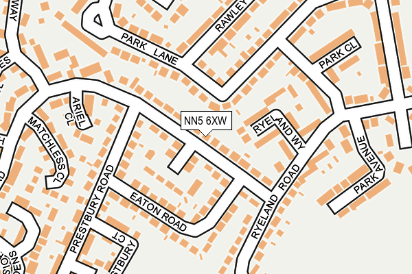 NN5 6XW map - OS OpenMap – Local (Ordnance Survey)