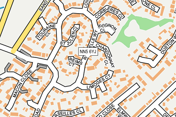 NN5 6YJ map - OS OpenMap – Local (Ordnance Survey)