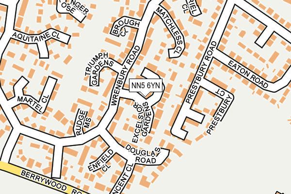 NN5 6YN map - OS OpenMap – Local (Ordnance Survey)