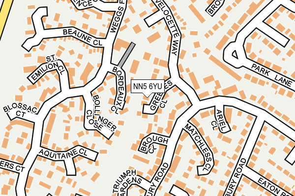 NN5 6YU map - OS OpenMap – Local (Ordnance Survey)