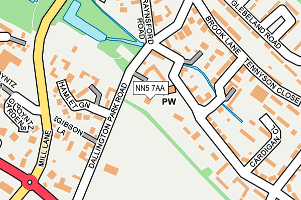 NN5 7AA map - OS OpenMap – Local (Ordnance Survey)