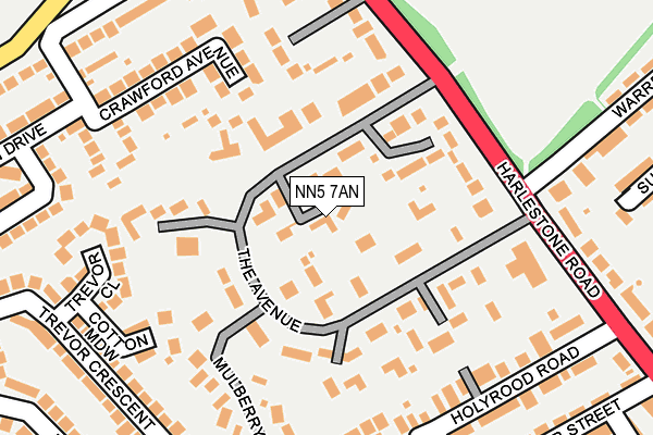 NN5 7AN map - OS OpenMap – Local (Ordnance Survey)