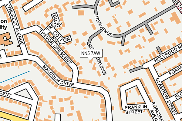 NN5 7AW map - OS OpenMap – Local (Ordnance Survey)