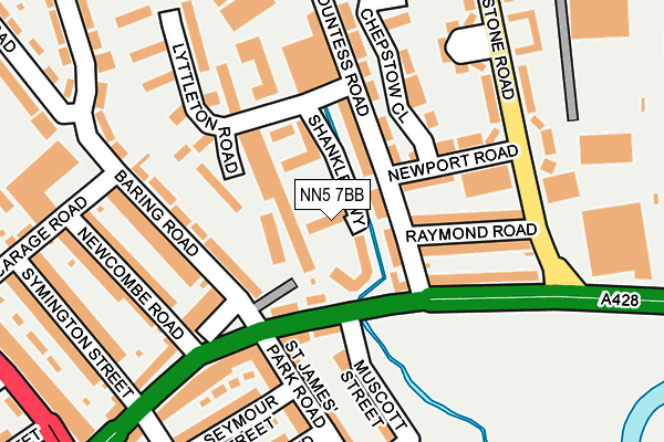 NN5 7BB map - OS OpenMap – Local (Ordnance Survey)