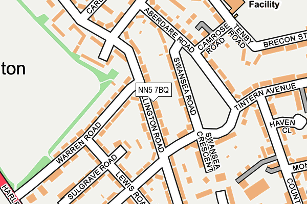 NN5 7BQ map - OS OpenMap – Local (Ordnance Survey)