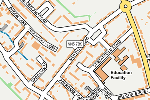 NN5 7BS map - OS OpenMap – Local (Ordnance Survey)