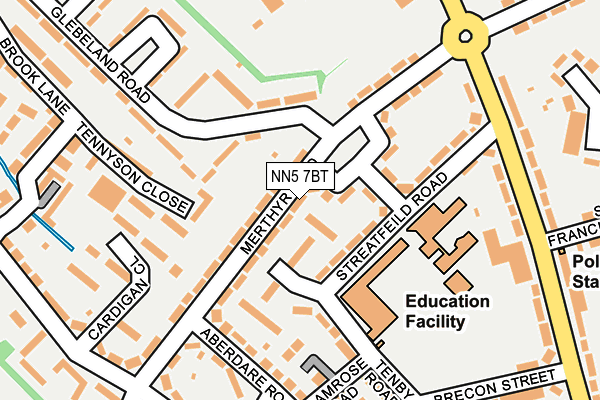 NN5 7BT map - OS OpenMap – Local (Ordnance Survey)