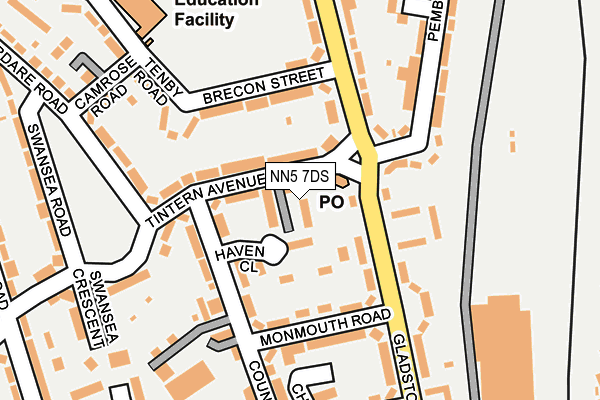 NN5 7DS map - OS OpenMap – Local (Ordnance Survey)