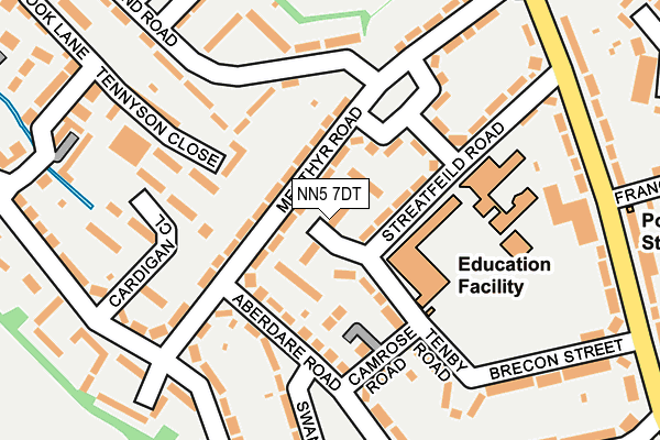 NN5 7DT map - OS OpenMap – Local (Ordnance Survey)