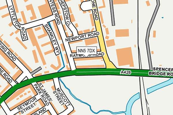 NN5 7DX map - OS OpenMap – Local (Ordnance Survey)