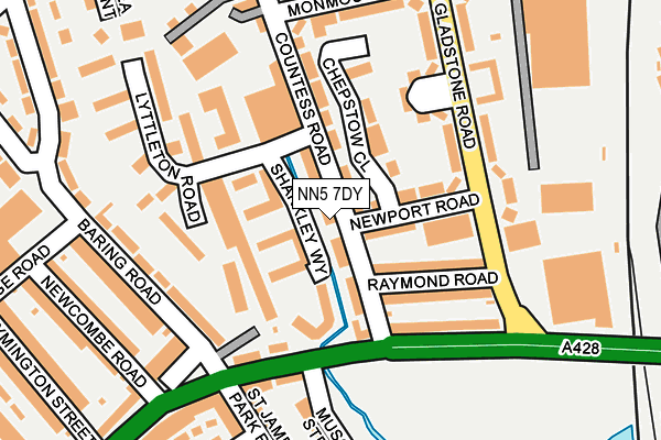 NN5 7DY map - OS OpenMap – Local (Ordnance Survey)