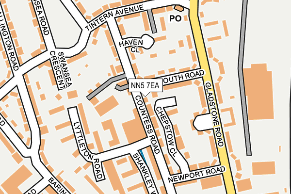 NN5 7EA map - OS OpenMap – Local (Ordnance Survey)