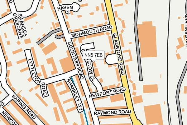 NN5 7EB map - OS OpenMap – Local (Ordnance Survey)