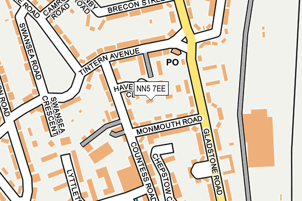 NN5 7EE map - OS OpenMap – Local (Ordnance Survey)