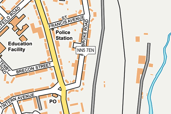 NN5 7EN map - OS OpenMap – Local (Ordnance Survey)