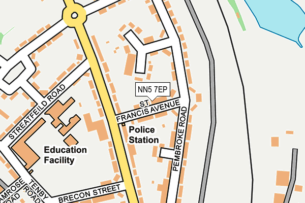 NN5 7EP map - OS OpenMap – Local (Ordnance Survey)