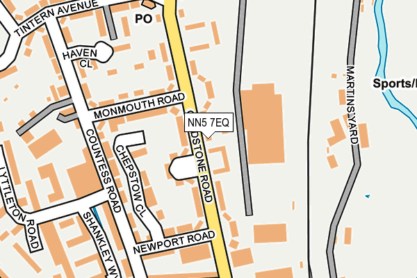 NN5 7EQ map - OS OpenMap – Local (Ordnance Survey)