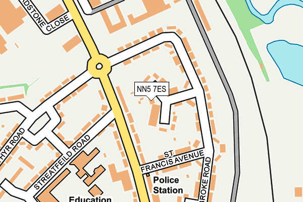 NN5 7ES map - OS OpenMap – Local (Ordnance Survey)