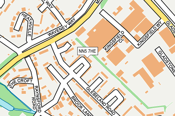 NN5 7HE map - OS OpenMap – Local (Ordnance Survey)
