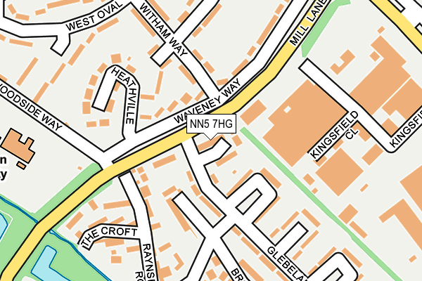 NN5 7HG map - OS OpenMap – Local (Ordnance Survey)