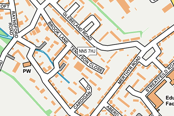 NN5 7HJ map - OS OpenMap – Local (Ordnance Survey)